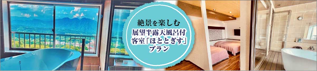 展望半露天風呂付客室「ほととぎす」プラン