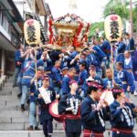 神輿石段昇る勇壮 伊香保まつり9/18～20